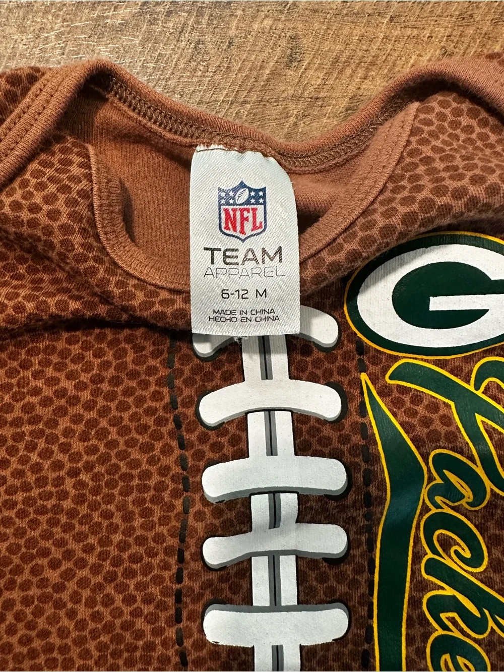 Green Bay Packers Baby Bundle NFL Team Apparel 6–9M/6–12M +FREE Bib & Burp Cloth
